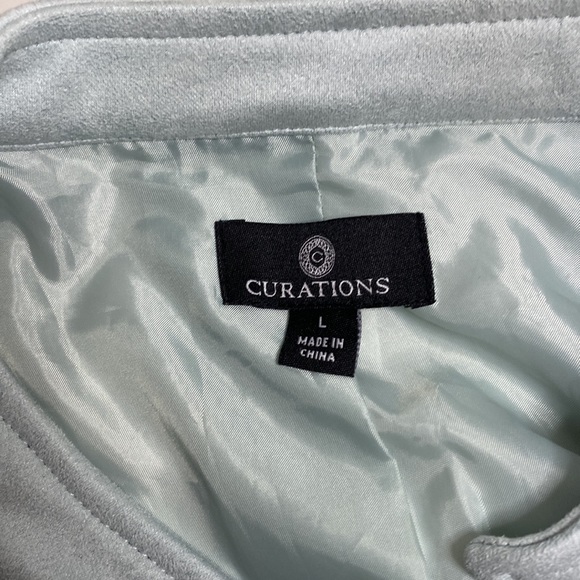 Womens Curations Studded Faux Suede Jacket - Picture 7 of 8